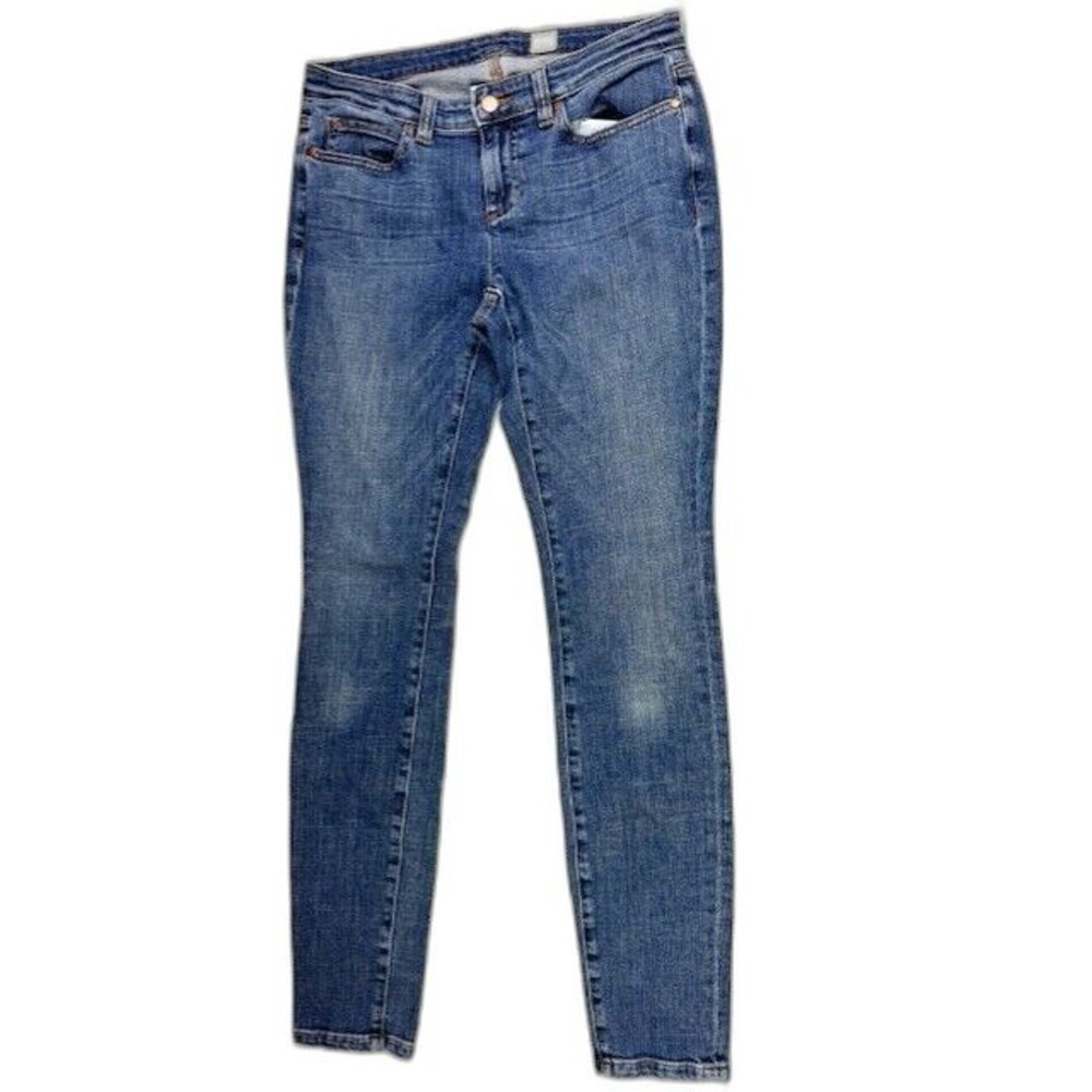 Eileen Fisher Project Size 4 Womens Jeans Low Rise Skinny Stretch Med Wash